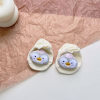 Vente en gros usine/OEM Nouvelles chaussettes d'été fines en coton avec motif de poupée 3D, chaussettes invisibles pour bébé