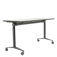 Table de conférence pliable en acier contemporaine conforme à la norme ANSI/BIFMA pour hôtel, école, salle à manger, 4 places