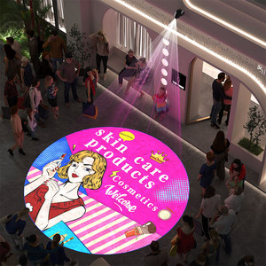 Miễn phí biểu tượng tùy chỉnh gobo chiếu quảng cáo đèn telecontrol dẫn đăng ký tường chiếu đèn ngoài trời không thấm nước IP67 HD & sáng - Product Image 1