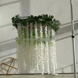 Đám cưới Trần treo Wisteria hoa cài đặt hoa đèn chùm với nhỏ giọt hoa bảng điều khiển - Product Image 3