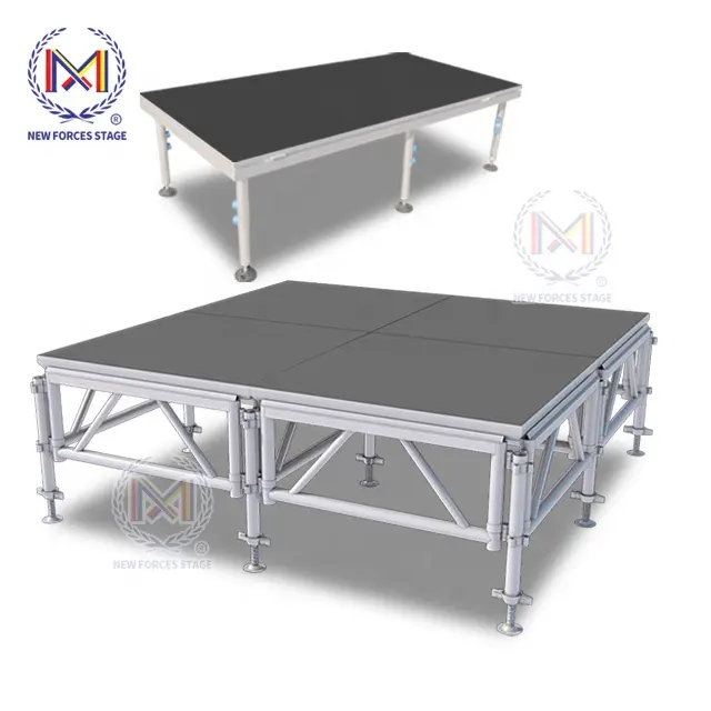 4X4 Mini Bruiloft Stadium Platform Draagbare Verstelbare Hoogte