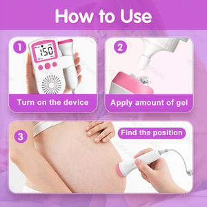 Moniteur de fréquence cardiaque fœtale JSL-T501 3,0 MHz avec écran numérique portable pour femmes enceintes, usage domestique - Product Image 3