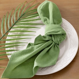 Guardanapos Quadrados de Linho Modernos Mais Vendidos para Decoração de Mesa em Cozinha, Hotel, Festa de Aniversário e Casamento - Product Image 3