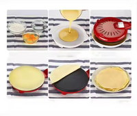 Machine à crêpes robuste fabricant de crêpes moelleuses minces automatiques industrielles équipement de cuisson commercial en acier inoxydable antiadhésif