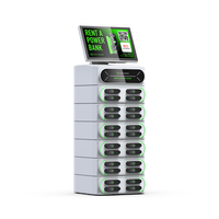 Nouvelle banque d'alimentation portable 2024 avec POS intégré, 24 emplacements, distributeur automatique empilable, chargeur rapide, banque d'alimentation pour bar, centre commercial