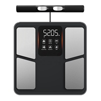 Balance connectée professionnelle Welland à 8 électrodes pour l'analyse de la composition corporelle, contrôle par application, Wi-Fi, suivi de la masse musculaire et du IMC pour la salle de sport