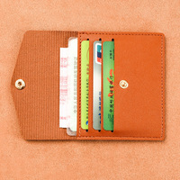 Dompet Mini semua dalam satu wanita, tas kosmetik multifungsi Ultra tipis, tempat kartu kompak, dompet koin, kancing PU penutup