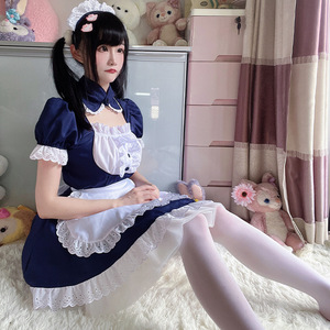 Tenue de <span class=keywords><strong>femme</strong></span> de chambre classique de style <span class=keywords><strong>japonais</strong></span> Robe Lolita douce et vêtements de performance Cosplay pour café Costumes d'été décontractés - Product Image 4