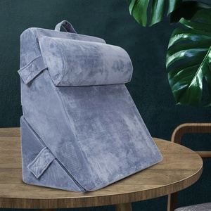 Meilleures ventes Collection d'hôtels pour la maison Oreillers de lit King Size Set 3pcs Oreiller de soutien lombaire <span class=keywords><strong>Entonnoir</strong></span> Dossier détachable Article - Product Image 2