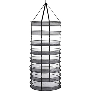 8-lớp có thể tháo rời ráp thép không gỉ treo khô giá <span class=keywords><strong>net</strong></span> 2-FT trắng cho trong nhà sấy quần áo và khăn trải giường - Product Image 2