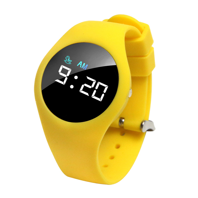 Custom Alarms Watch Led Sports Watch Time/date Display Silicone Bracelets USB Charging for Kids