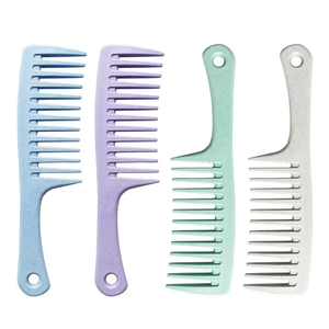 Peine de Masaje Shunfa para Peinar el Cabello, Uso en Seco y Húmedo, Se Puede Colgar para un Fácil Almacenamiento, Peine de Dientes Anchos - Product Image 2