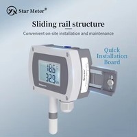 CWS19 Transmisor de temperatura y humedad montado en la pared Estructura de riel deslizante Ajuste del interruptor DIP Diseño patentado OEM