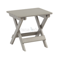 Prix usine meubles plateau petite moderne en plastique en bois Table basse pliante extérieure côté Table à manger sièges de douche