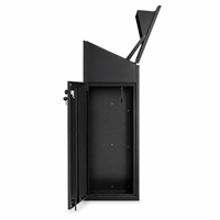 Boîte à colis extérieure étanche antivol verrouillable grande capacité en métal pour livraison et courrier, autoportante pour la maison