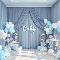 Telón de Fondo para Escenario de Boda, Personalizado, Color Crema, Cortinas de Tela Elástica 3D para Decoración de Ceremonias, Recepciones y Eventos