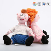 Poupées de joueur vaudou de football en peluche pour garçon habillé de dessin animé drôle accrédité ICTI pour