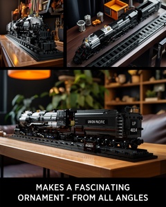 Locomotora de tren de vapor Nifeliz Big Boy con juego de bloques de construcción personalizados como regalos de Navidad para adolescentes y niños - Product Image 6