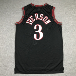 21 #   Joel Embiid 77 #   Maillots de basket-ball VJ Edgecombe <span class=keywords><strong>Allen</strong></span> <span class=keywords><strong>Iverson</strong></span> Tyrese Maxey Paul George Jared McCain cousus pour hommes S-2XL - Product Image 5