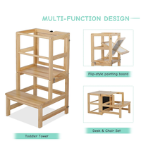 Tour d'apprentissage en bois pour enfants tour debout en bois de cuisine pour enfants pour comptoir de cuisine