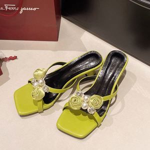 Women Open <b>Toe</b> High Heel Sandals 2026 Spring Korean Style Square <b>Toe</b> Cup Heel Elegant Versatile Office Party Footwear - Product Image 1