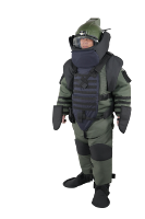 Pakaian Pelindung Keselamatan & Keamanan Tingkat Lanjut dengan Sistem Pendingin Termasuk Kostum dan Helm dengan Sistem Komunikasi