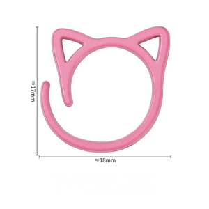 Nouveau fil métallique <span class=keywords><strong>Crochet</strong></span> tricot couture <span class=keywords><strong>marqueur</strong></span> accessoires coloré chat forme point <span class=keywords><strong>marqueur</strong></span> anneaux pour tissage - Product Image 5