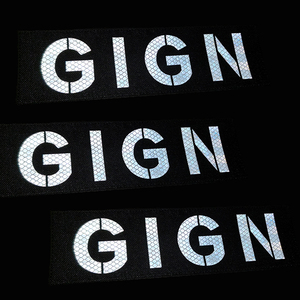 Patch brodé tactique sportif GIGN France <span class=keywords><strong>Gendarmerie</strong></span> avec boucle auto-agrippante 10*4CM (blanc et noir) pour manteaux - Product Image 5