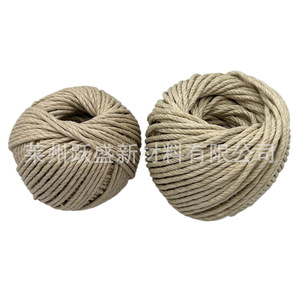 Le fabricant fournit des cordes en chanvre blanchies et polies de 3 mm et 4 mm, des cordes en chanvre patinées, des cordes en chanvre pur, en bobines de 43 m. - Product Image 5