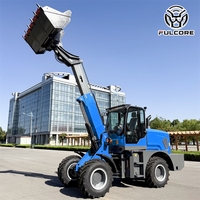 Chargeur télescopique FULCORE avec livraison gratuite, capacité de la benne de 1,3 m³ et déplacement à haute et basse vitesse pour le chargement de matériaux, chargeur diesel