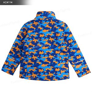 <span class=keywords><strong>Veste</strong></span> camouflage légère et imperméable à glissière intégrale pour garçon, <span class=keywords><strong>veste</strong></span> <span class=keywords><strong>softshell</strong></span> d'extérieur pour enfant - Product Image 2