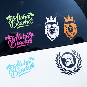 Personnalisé toutes lettres dessin animé voiture décalcomanies autocollants vinyle voiture porte autocollants étanche voiture côté bannière autocollants pour les entreprises - Product Image 4
