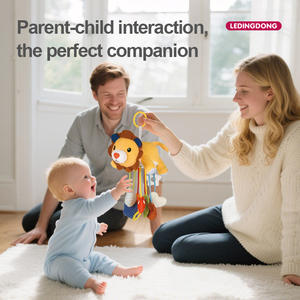 Juguete Sensorial Montessori <span class=keywords><strong>para</strong></span> Bebés, Peluche de Dinosaurio con Sonajero Incorporado y Papel Arrugado - Product Image 3