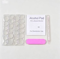 Precio Favorable, 24 Hojas de Pegamento para Uñas en Gel, Adhesivo de Doble Cara, Cinta Adhesiva Impermeable, Pegamento en Gel para Arte de Uñas, Uñas Postizas