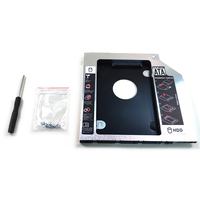 Adaptor Caddy HDD SSD untuk Laptop dengan Antarmuka 3.0, Dudukan Hard Disk 9.5mm, Braket Pemasangan Hard Drive untuk CD DVD ROM, Tersedia