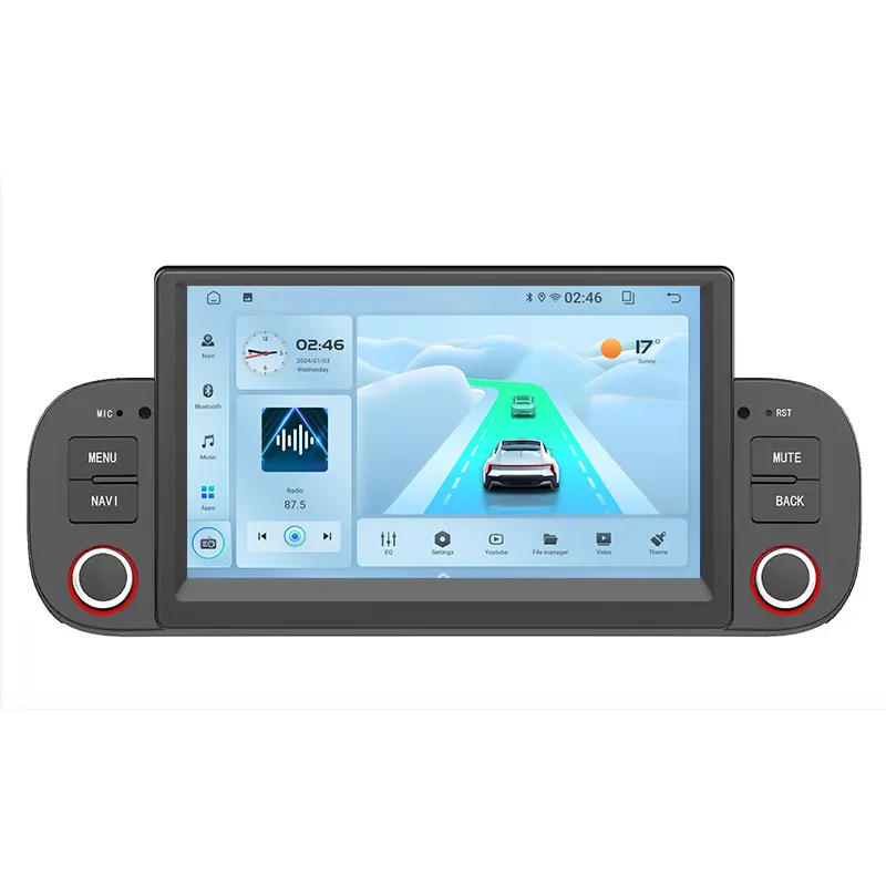 Radio de coche Android 2 DIN para FIAT Panda 2013- 2020 navegación GPS carplay autoradio 7 "Android auto radio unidad principal coche pley