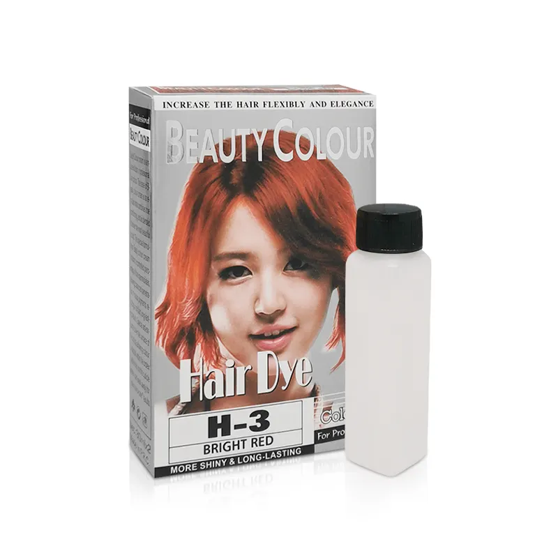 High quality korean permanent organic salon red hair colour cream