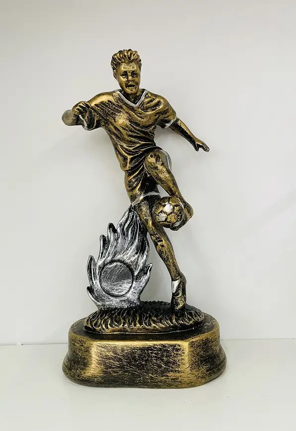 Personalizado esportes troféus e medalhas cristal resina metal futebol troféus qualquer bola