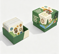 Boîte à cartes à jouer en papier personnalisée avec vernis brillant, boîte rigide à âme noire, personnalisable pour usage familial et promotionnel