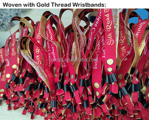 Échantillons gratuits Bracelets en tissu personnalisés bon marché pour les festivals Billets pour les événements - Product Image 6