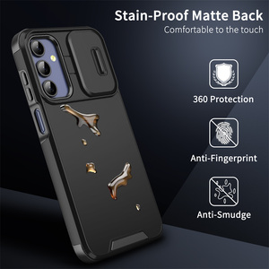 Custodia protettiva per fotocamera scorrevole per Samsung Galaxy A16 A06 A35 A55 A25 A15 <span class=keywords><strong>A23</strong></span> A54 A53 A32 <span class=keywords><strong>Cover</strong></span> posteriore a doppio strato opaco - Product Image 3