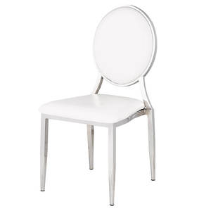 Commercial Furniture Top Quality Wedding Metal Frame <b>Round</b> Back Hotel Banquet <b>Chair</b> - Product Image 3