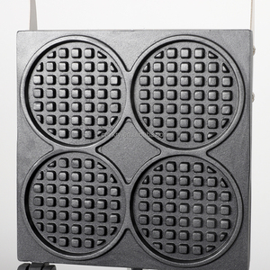 Gaufrier électrique commercial en acier inoxydable à 4 grilles en forme antiadhésive pour le petit-déjeuner <span class=keywords><strong>adulte</strong></span> pour les mini hôtels à usage extérieur - Product Image 3