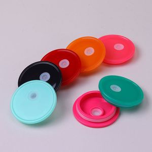 Mason Jar Bling Diamond Plastic <b>Straw</b> Lid Colorful Sealed Leakproof Heat Transfer <b>Reusable</b> Cup Lid for 16oz 20oz Mason Jars - Product Image 4
