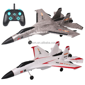 เครื่องบินบังคับวิทยุ <span class=keywords><strong>SU35</strong></span>/J11 รุ่นปีกตรึง 2.4G 2CH ทำจากโฟม EPP พร้อมบิน ของเล่นกลางแจ้ง พร้อมที่ชาร์จ รีโมทคอนโทรล และแบตเตอรี่ - Product Image 1