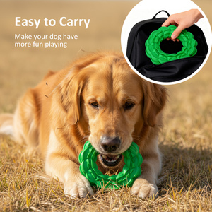 Anello Galleggiante per Cani in Gomma Naturale Senza BPA Personalizzato, Giocattolo da Allenamento per Esterni, Anello da Tiro, Giocattolo da Masticare per Cani in Fase di Dentizione - Product Image 6