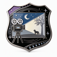 Caméra de cinéma émaillée en alliage de zinc plaqué or, imitation antique moderne, personnalisée, pour les amateurs de films et de la lumière de lune