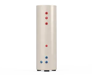 Air source equipment heating home hotel enamel tepelne cerpadlo heating water heater two-in-one DHW and buffer tank 200-600L