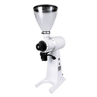 Moulin à café commercial de grande taille HY 98 mm, machine à moudre les grains de café électrique professionnelle, meule en acier inoxydable pour espresso