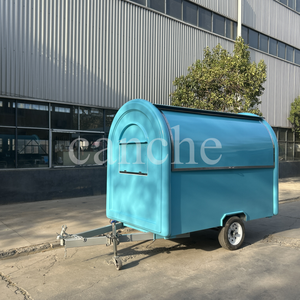 Foodtruck mobile entièrement équipé en acier inoxydable de marque américaine, chariot de vente de nourriture, cuisine pour restauration rapide, en-cas - Product Image 1